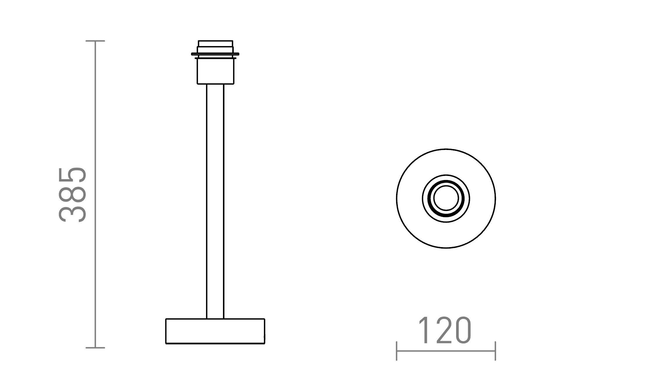 Termék vázlat – LEDRA MAUI asztali lámpa fa 230V LED E27 11W