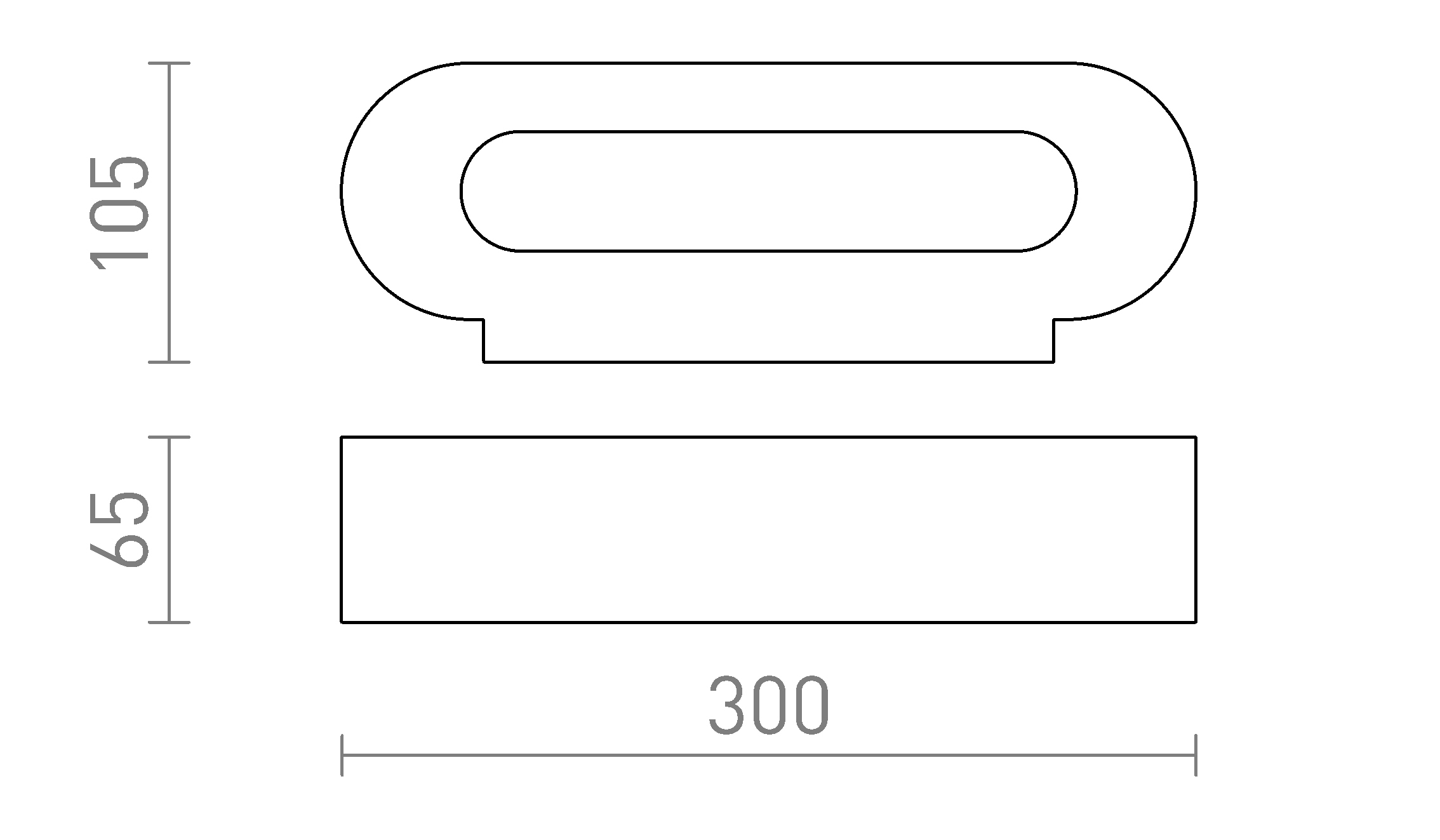 Termék vázlat – LEDRA COWLEY fali lámpa gipsz 230V LED G9 2x5W