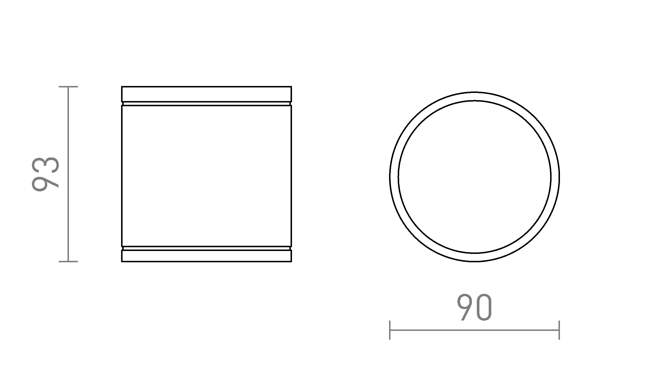 Termék vázlat – LEDRA LIZZI mennyezeti lámpa fehér 230V LED GU10 8W IP54