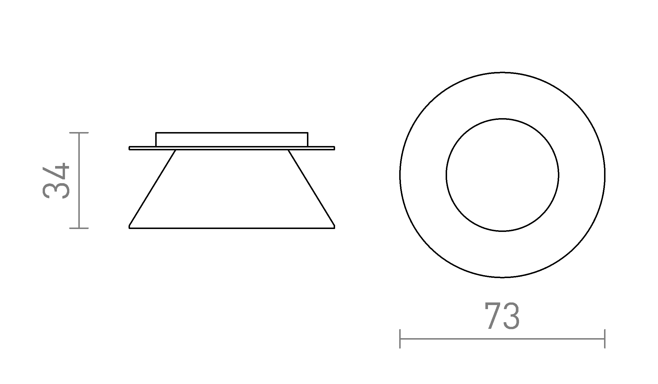 Termék vázlat – LEDRA CANTO díszgyűrű fekete