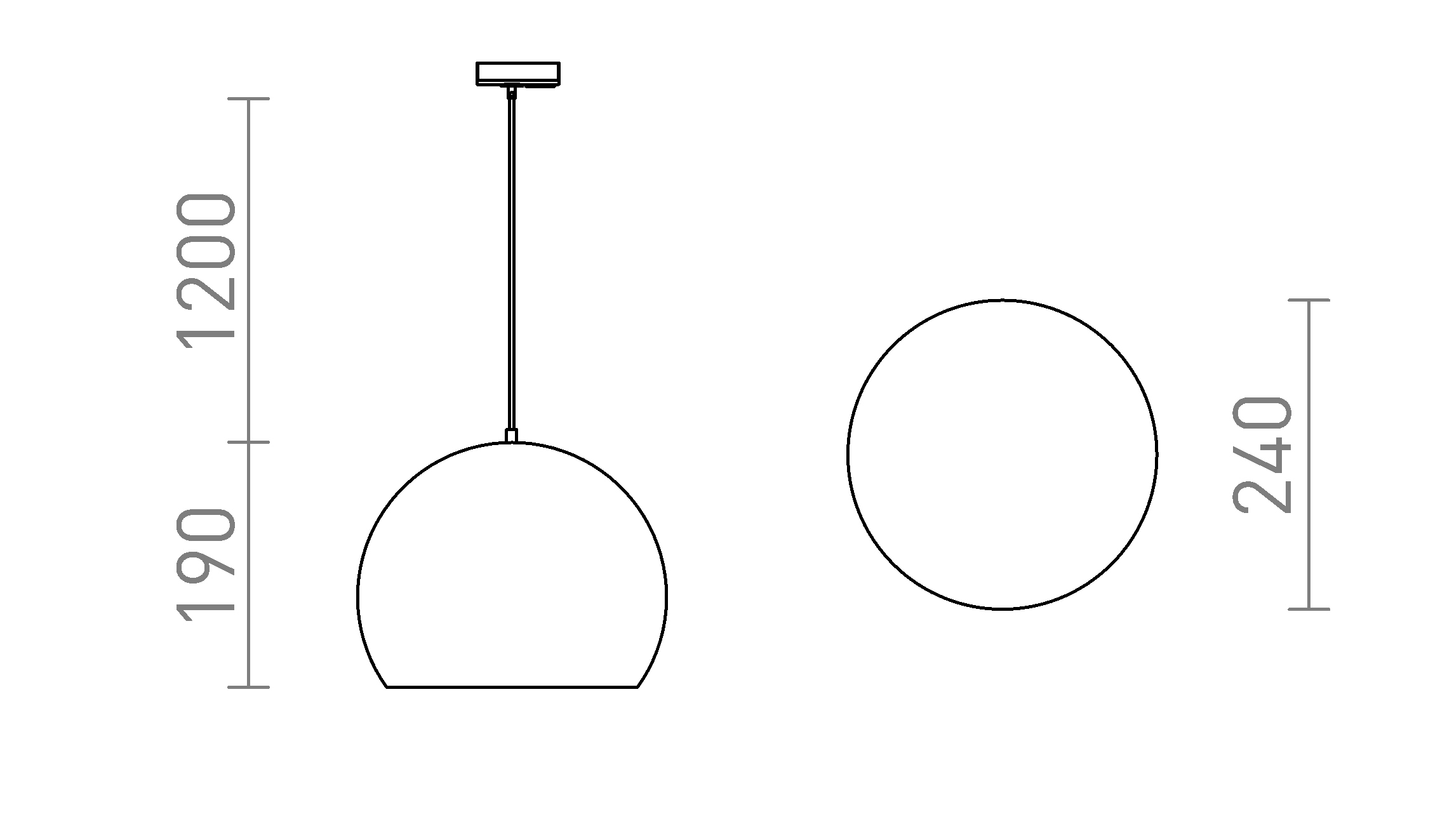Termék vázlat – LEDRA BLONDIE 25 egyáramkörös sínre réz 230V LED E27 15W