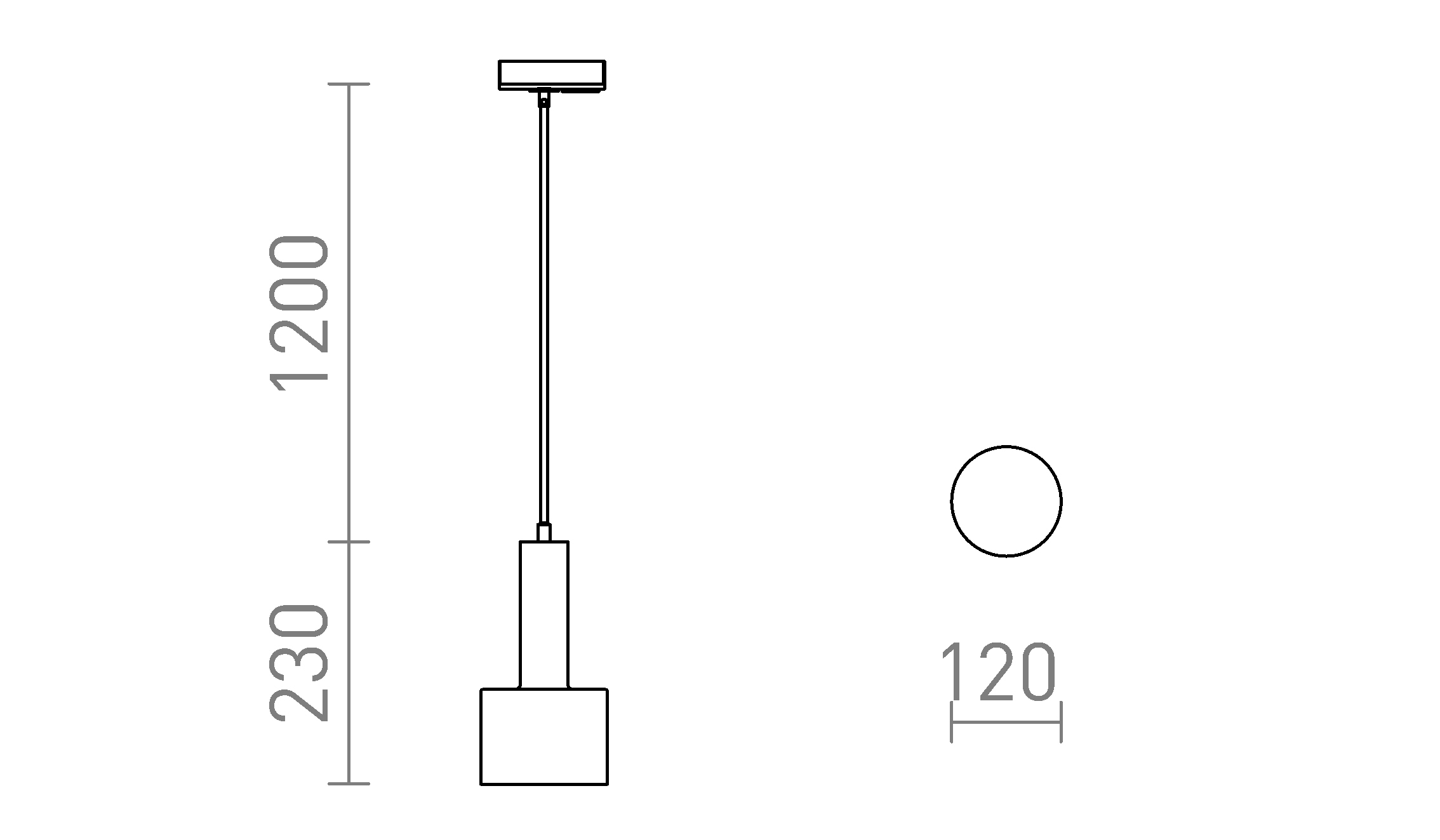 Termék vázlat – LEDRA GIULIA 12 egyáramkörös sínre fekete/aranybarna sárgaréz 230V LED E27 11W