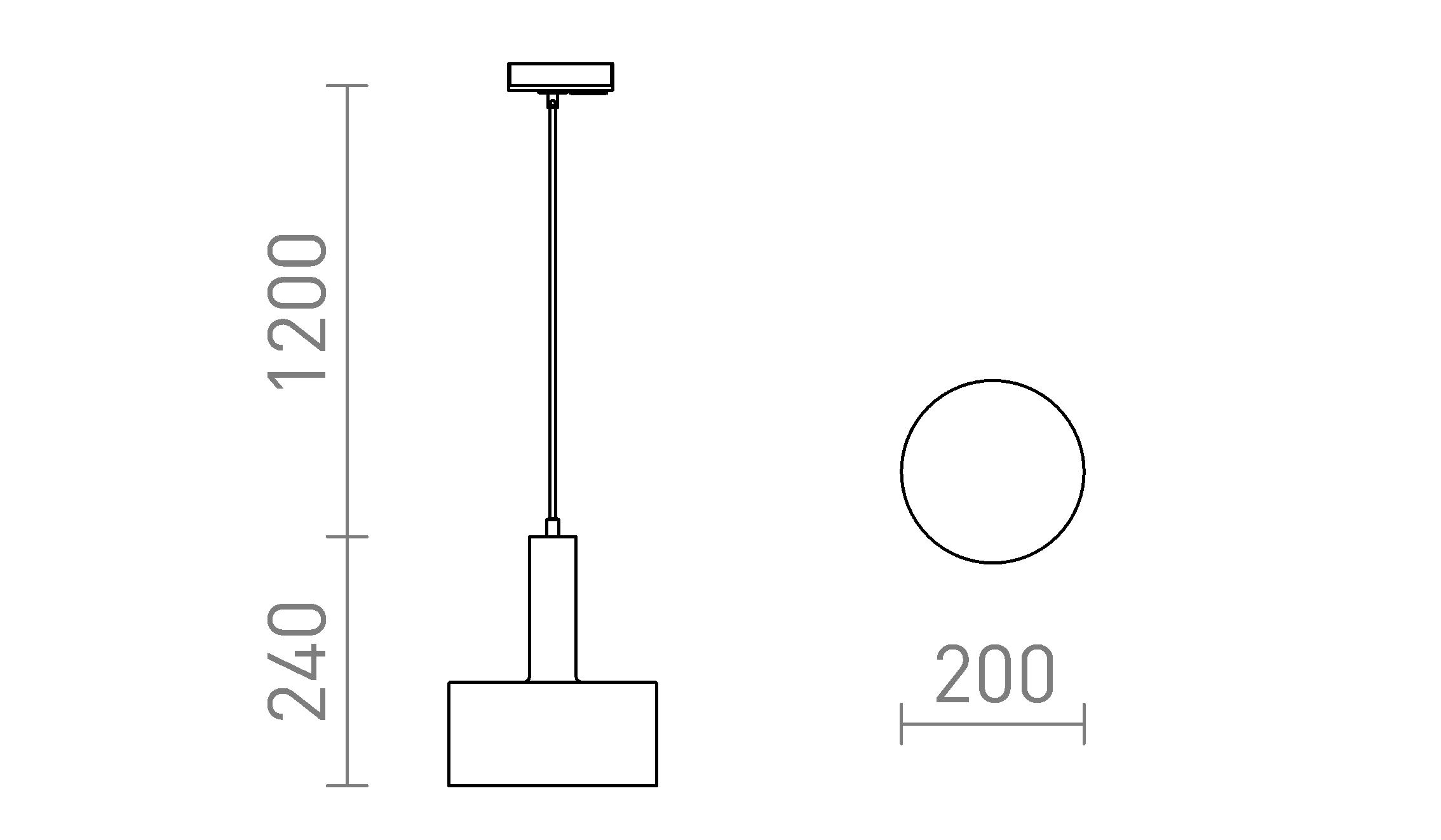 Termék vázlat – LEDRA GIULIA 20 egyáramkörös sínre fehér króm 230V LED E27 15W