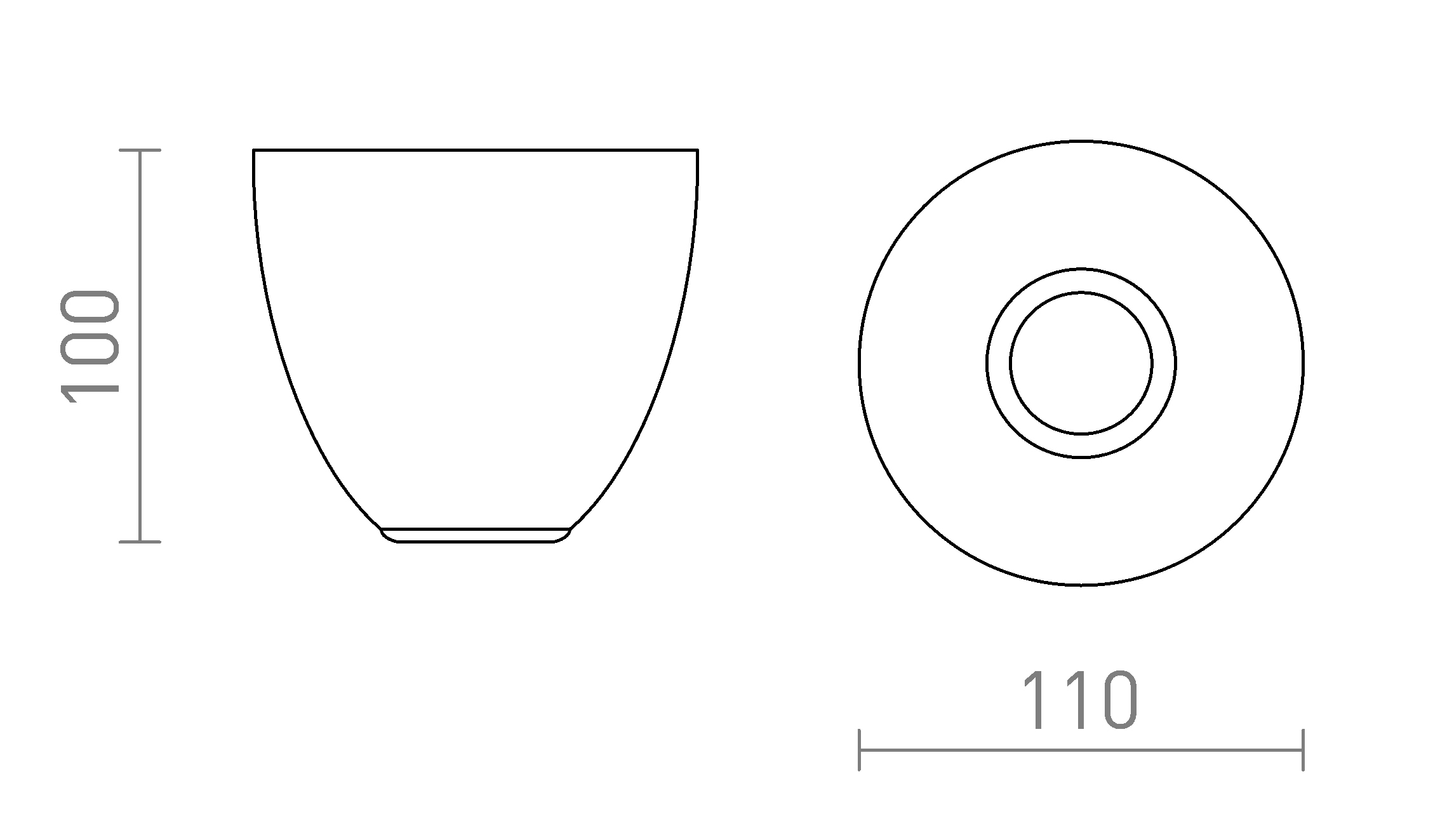 Termék vázlat – LEDRA REACH mennyezeti lámpa szálcsiszolt sárgaréz 230V LED E27 11W