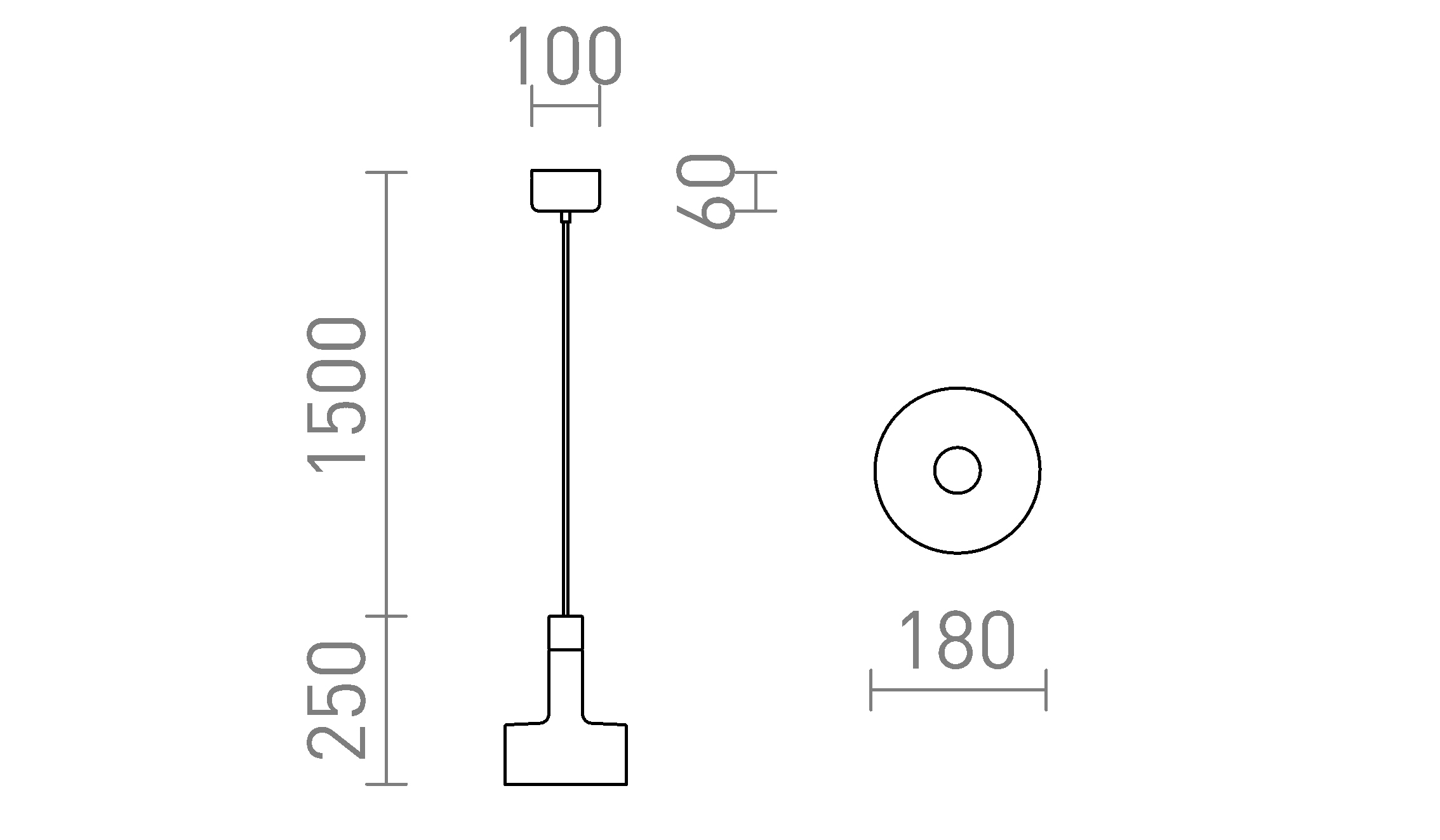 Termék vázlat – LEDRA DIVINA függőlámpa sárgaréz/dekoratív fekete márvány 230V LED E27 5W