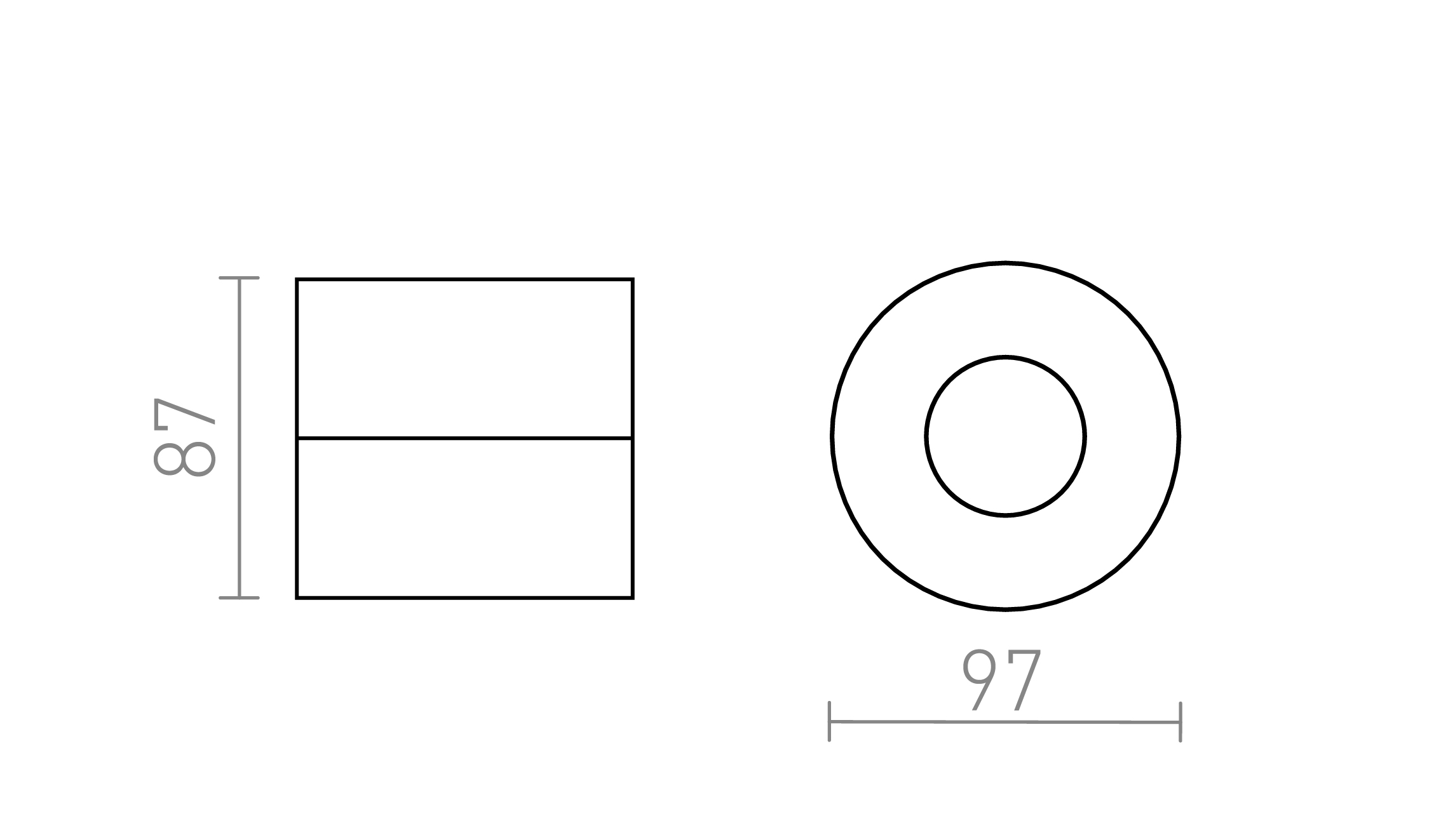 Termék vázlat – LEDRA JUNIPER mennyezeti lámpa fekete/aranysárga 230V LED 15W 30° 3000K