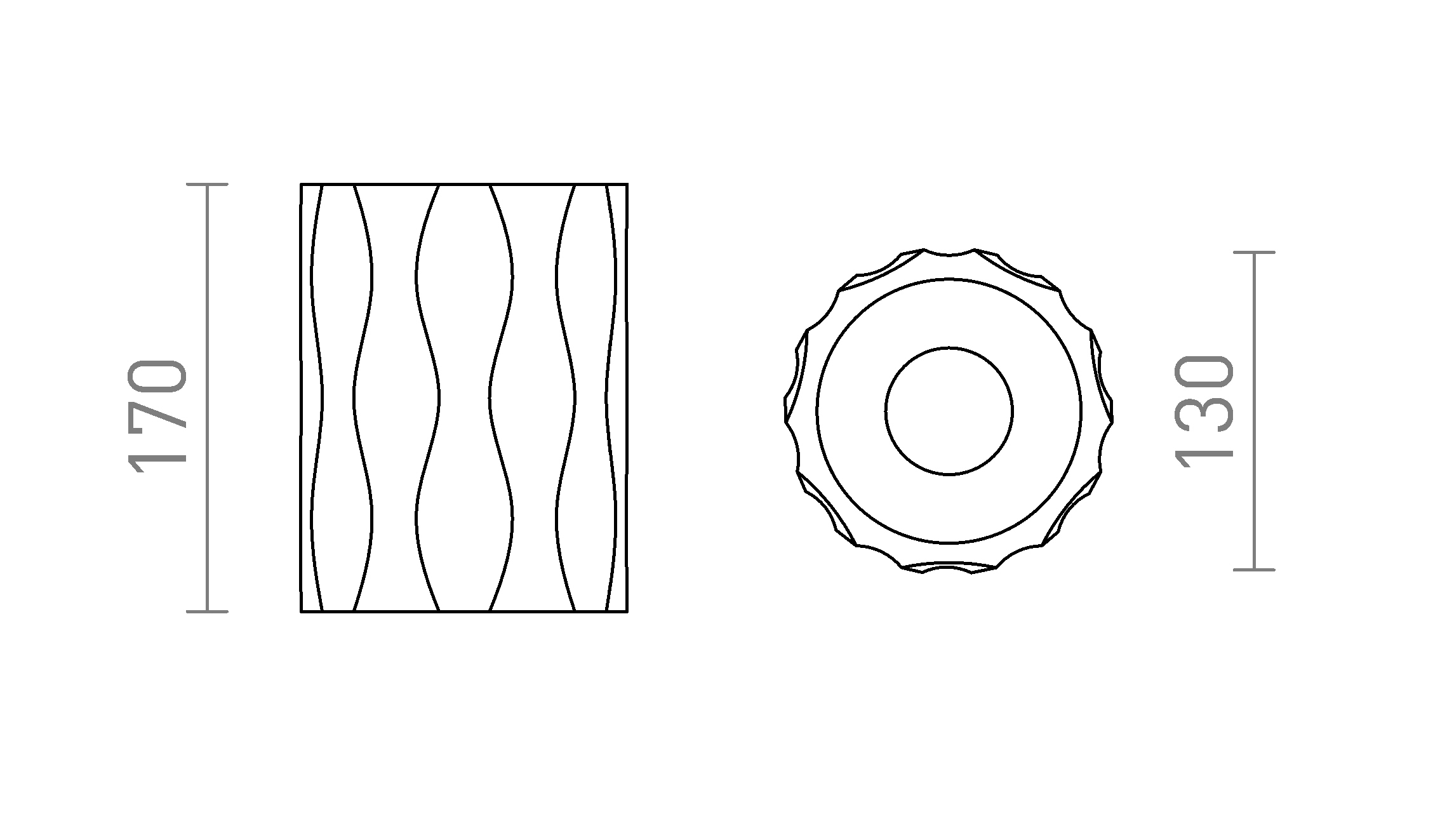Termék vázlat – LEDRA ANGELINA mennyezeti lámpa gipsz 230V LED E27 15W