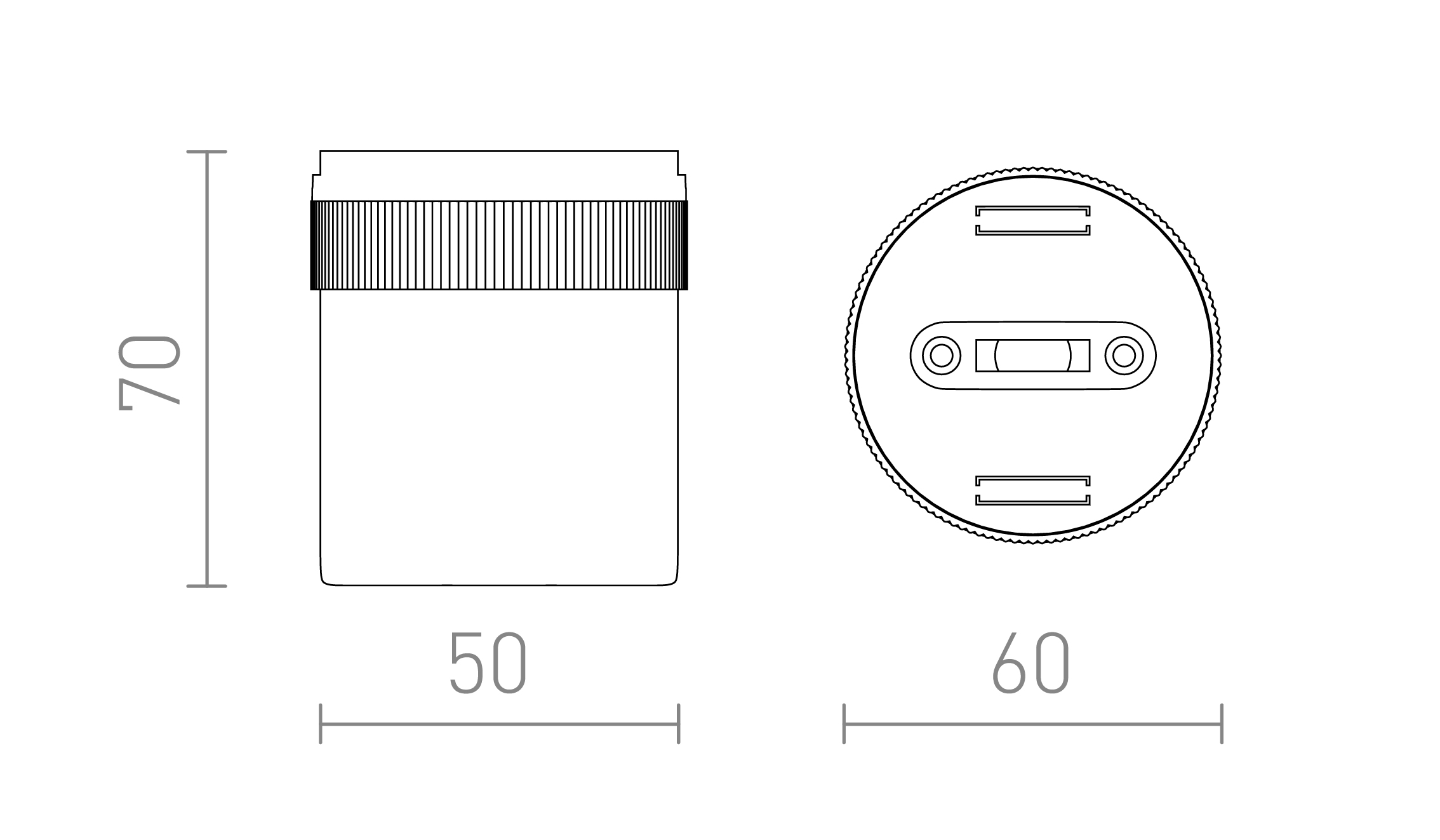 Termék vázlat – LEDRA WAVE beültetett rögzítő fekete
