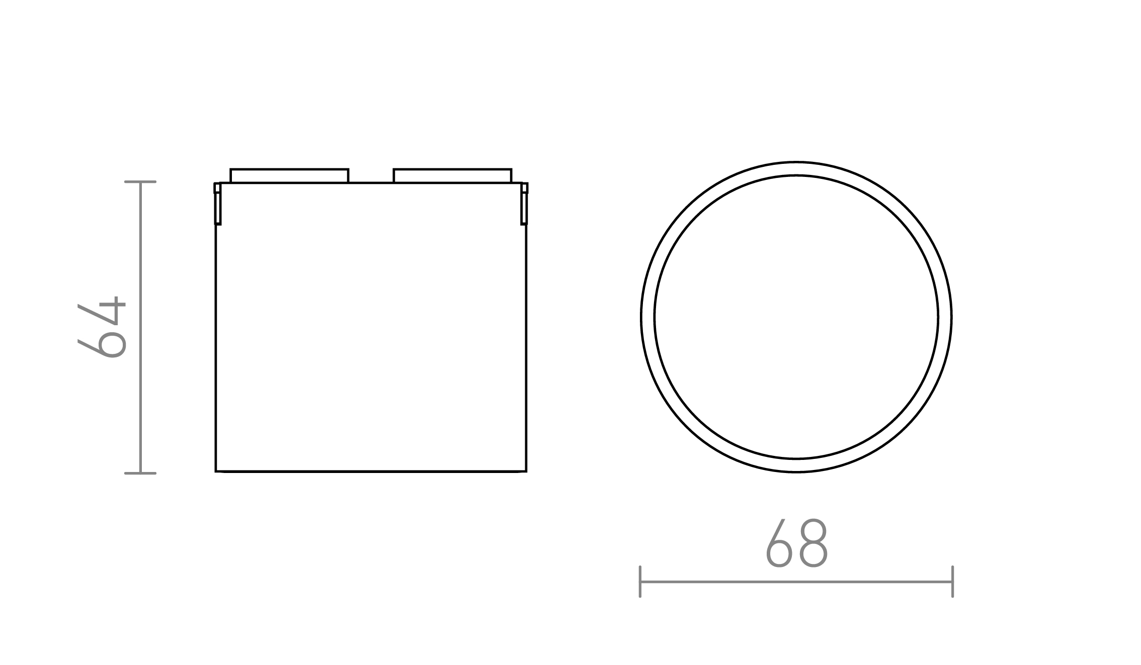 Termék vázlat – LEDRA CODI a WEGA/WAWE rendszerekhez fekete 24= LED 6W 110° 3000K 4000K 5700K