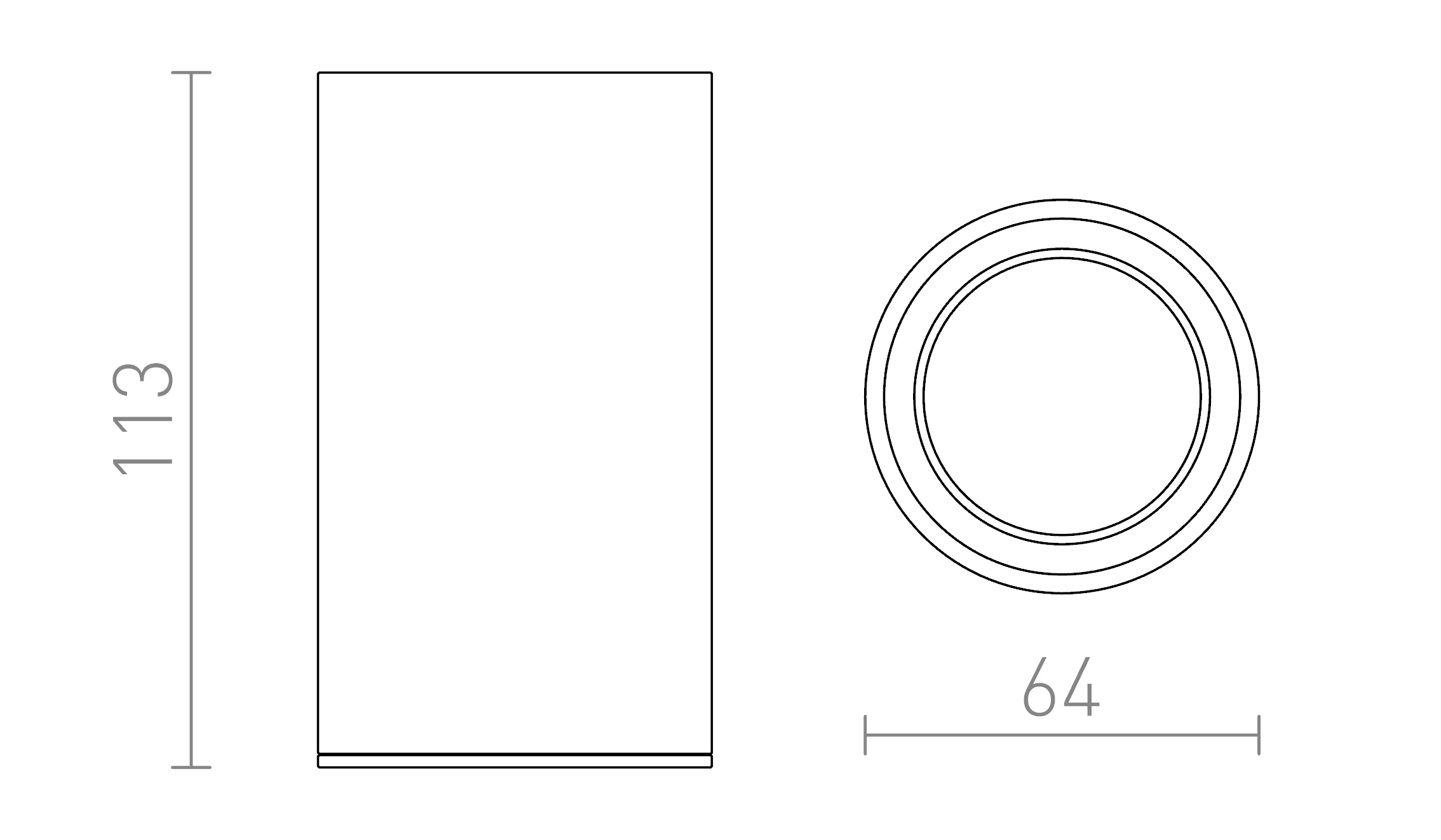 Termék vázlat – LEDRA MOMA mennyezeti lámpa fekete 230V LED GU10 7W