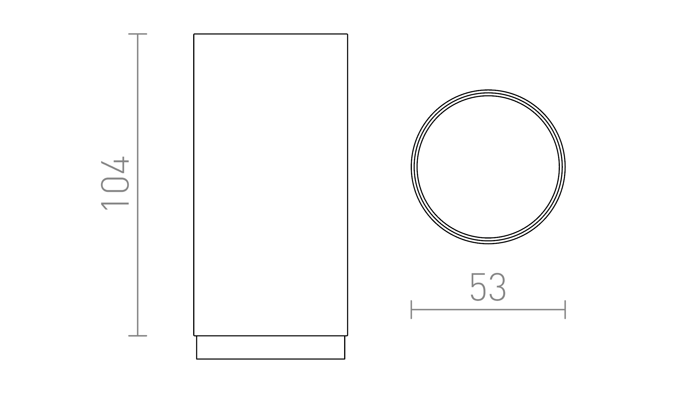 Termék vázlat – LEDRA BOGARD hosszabbító függő lámpához matt fekete