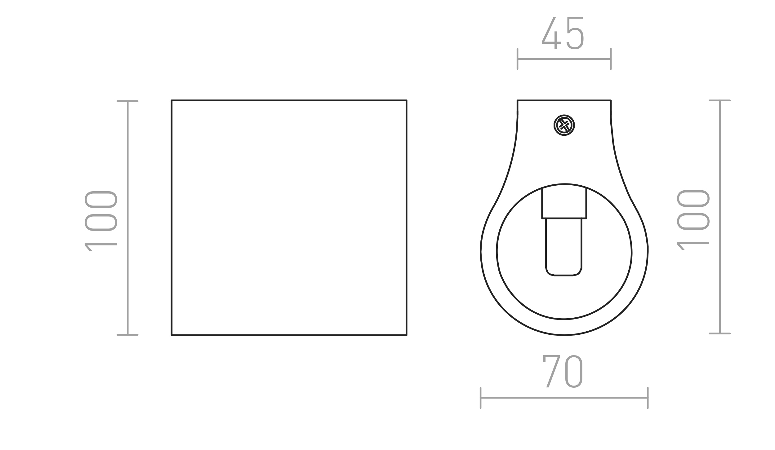 Termék vázlat – LEDRA GINA S fali lámpa gipsz 230V LED G9 5W