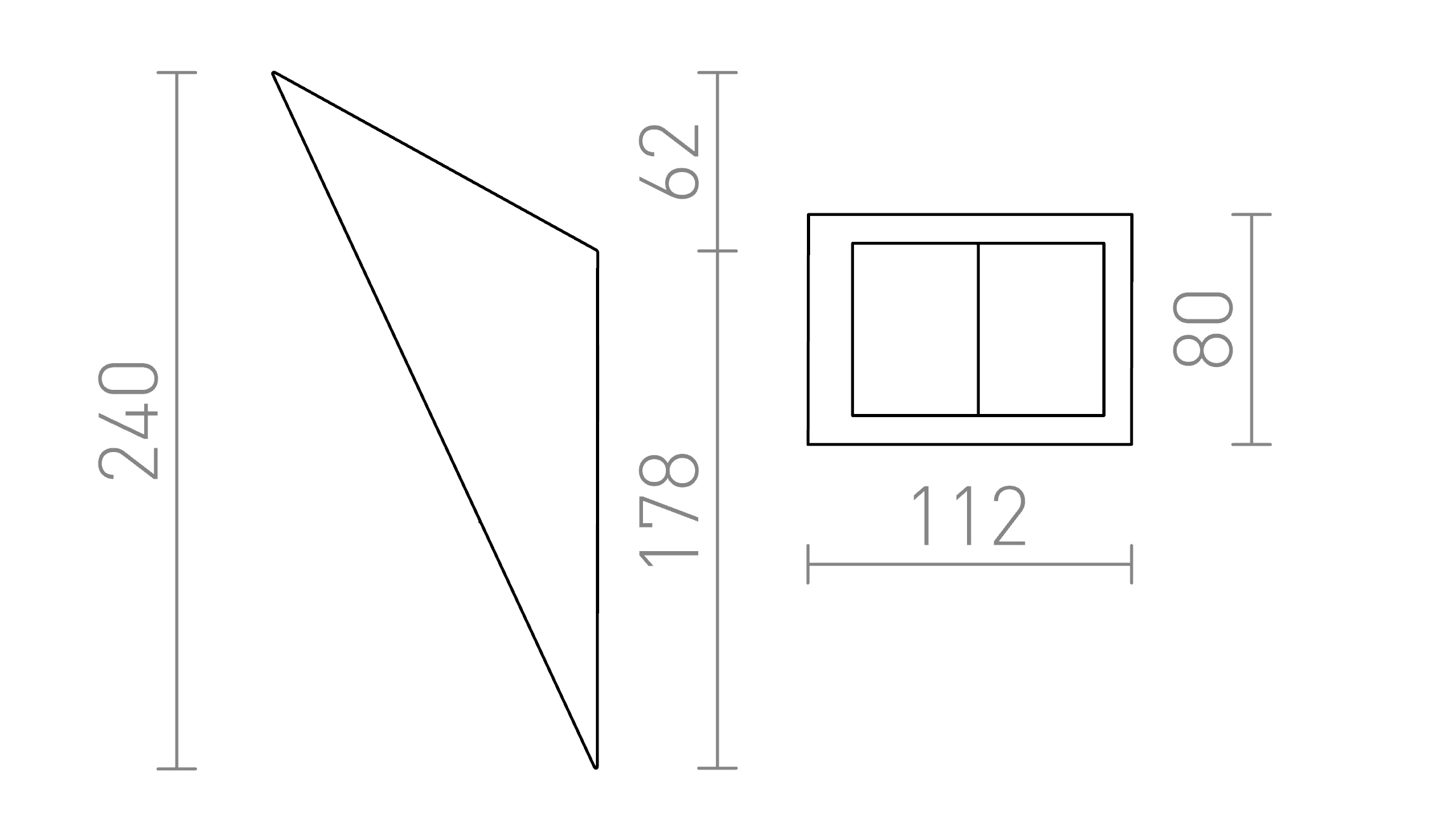 Termék vázlat – LEDRA HAY fali lámpa gipsz 230V LED G9 5W