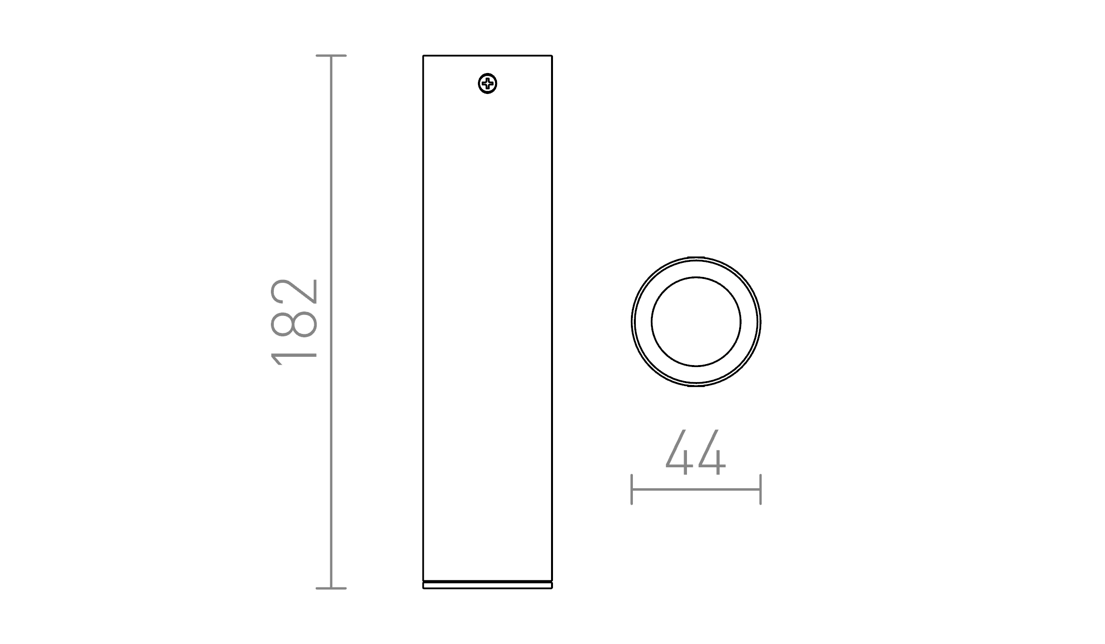 Termék vázlat – LEDRA RIGA 18 mennyezeti lámpa fekete 230V LED 4W 38° 3000K