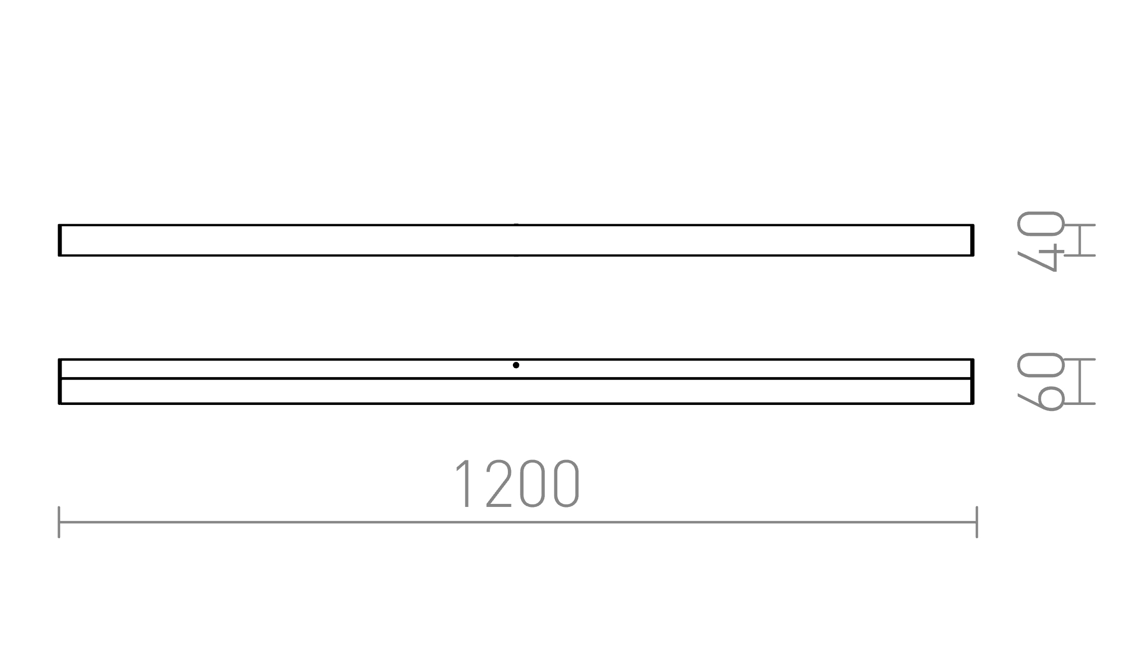 Termék vázlat – LEDRA LEVIA 120 fali lámpa króm 230V LED 24W 120° IP44 3000K