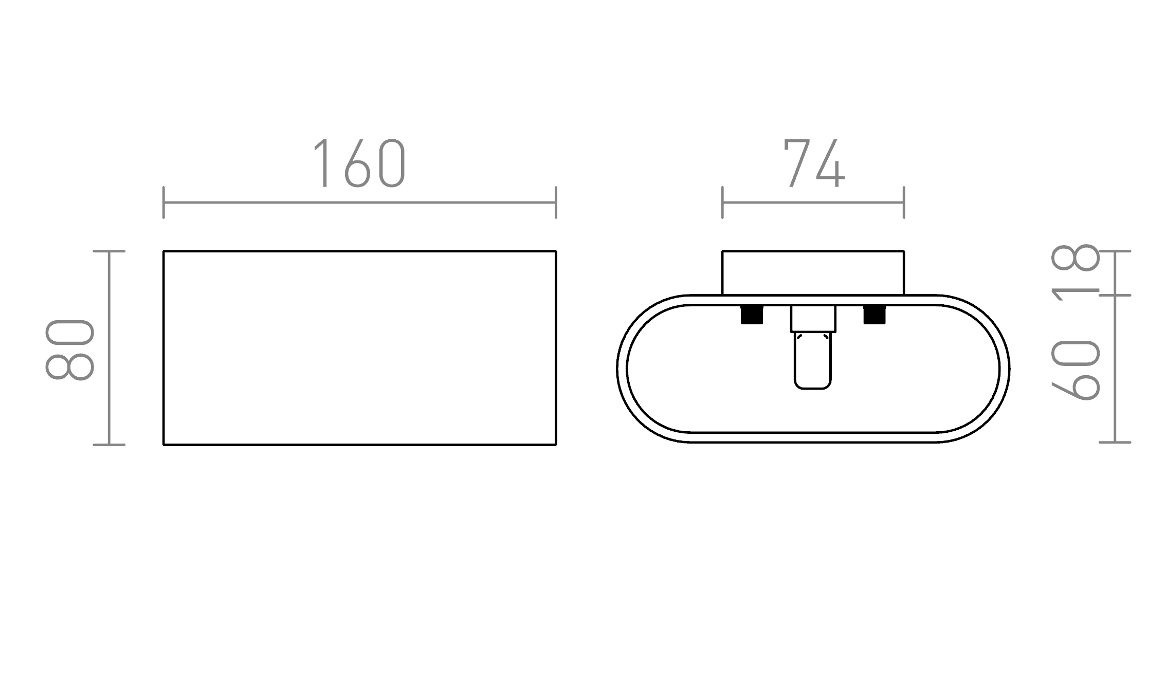 Termék vázlat – LEDRA MARIO matt fekete/aranysárga 230V LED G9 5W