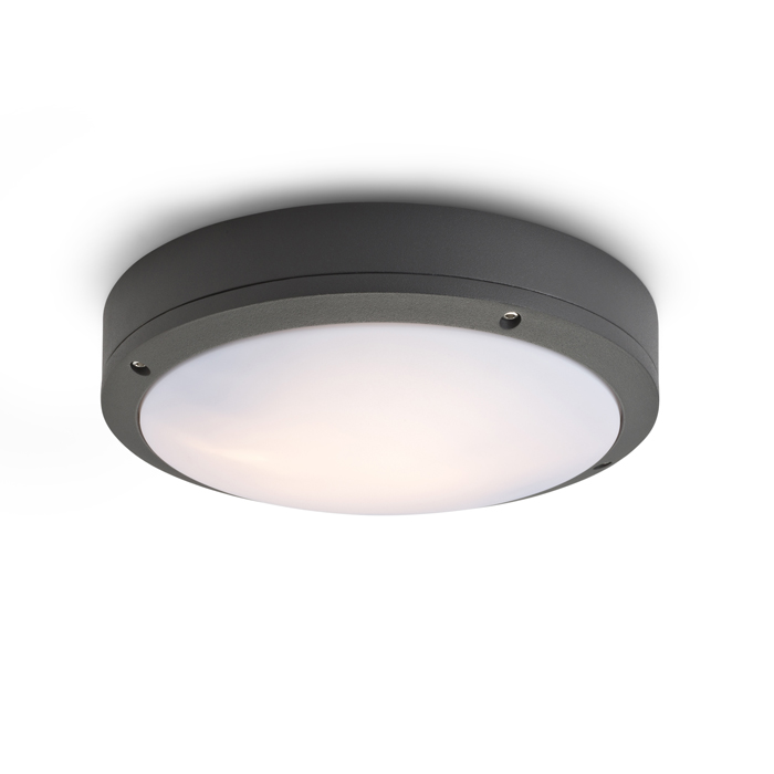 RENDL SONNY stropná antracitová 230V LED E27 2x15W IP54