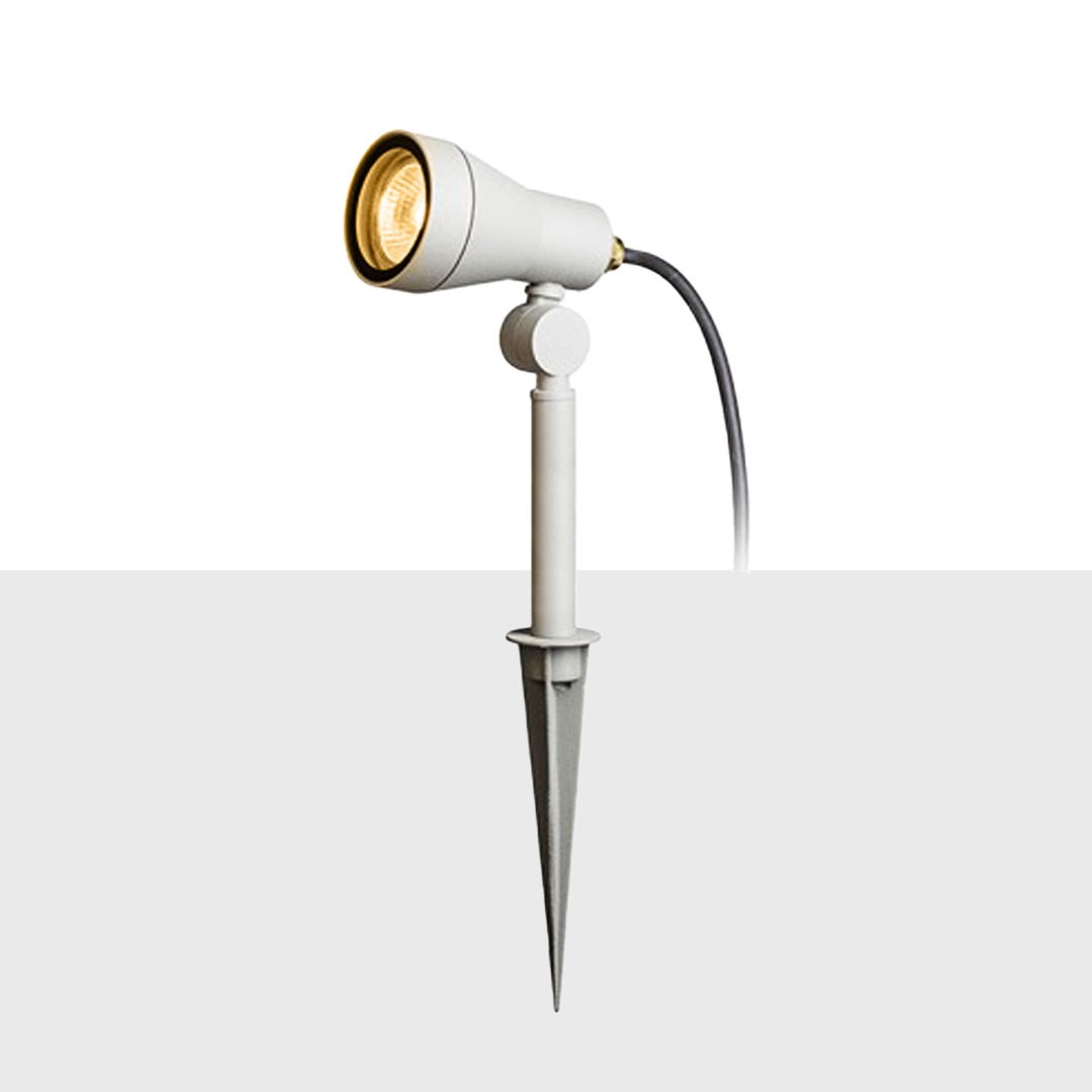 RENDL DIREZZA na bodci stříbrnošedá 230V LED GU10 8W IP54
