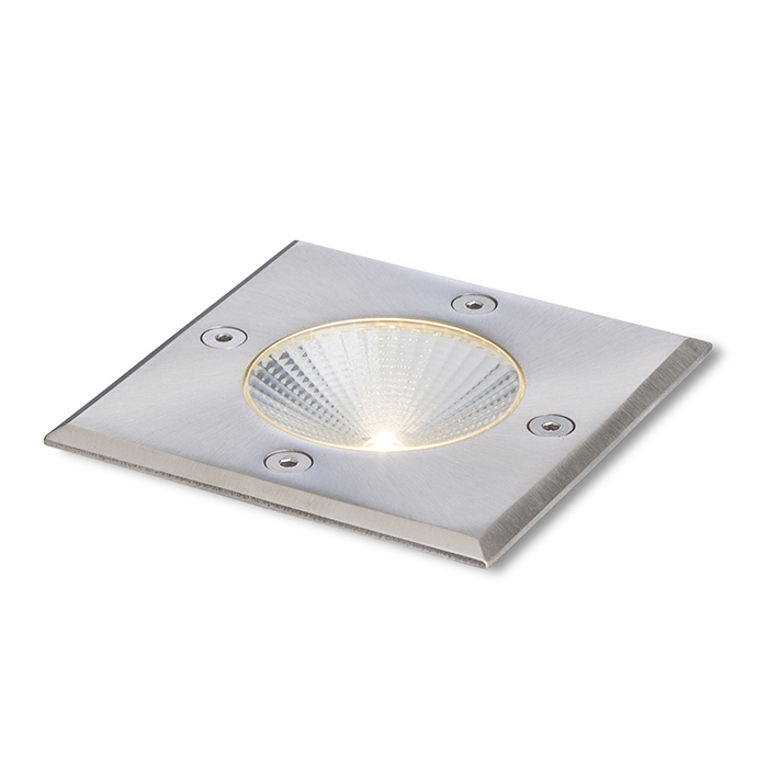 RENDL RIZZ SQ 105 nerez 230V LED 3W 96° IP65 3000K