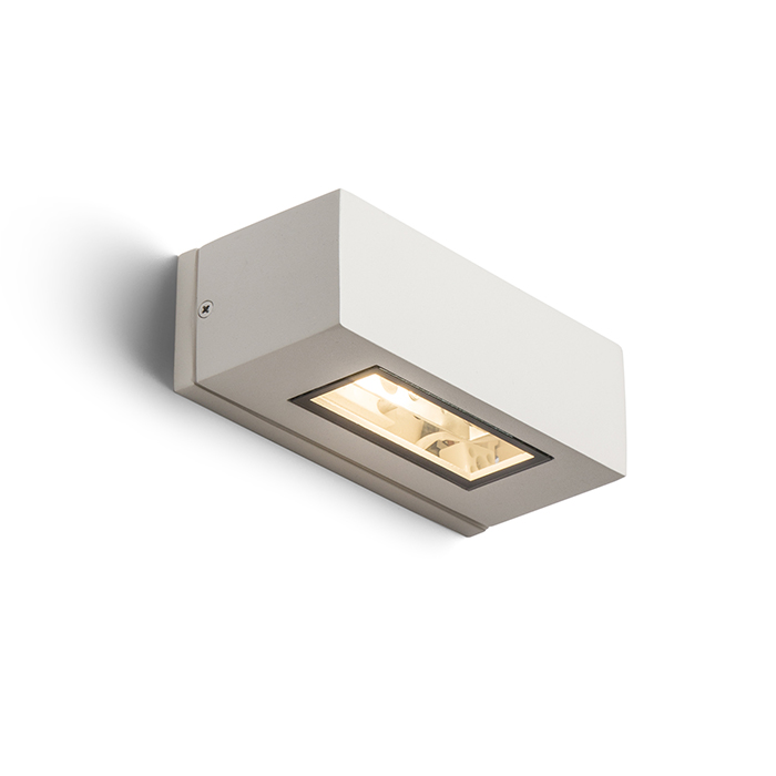 RENDL WOOP nástenná biela 230V R7s 78mm 12W IP54