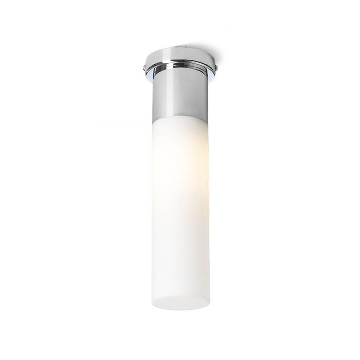 RENDL EIGHT stropní opálové sklo/chrom 230V LED E27 11W IP44