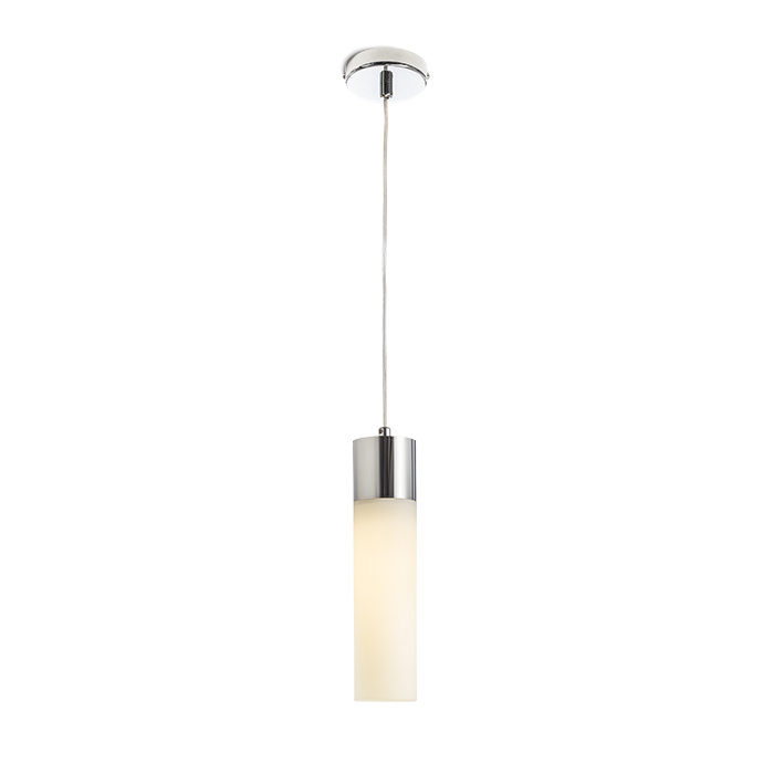RENDL EIGHT závesná opálové sklo/chróm 230V LED E27 11W