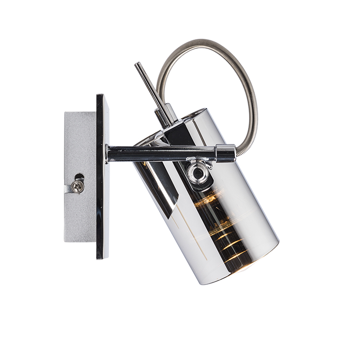 RENDL BUGSY I nástenná chrómové sklo 230V GU10 50W