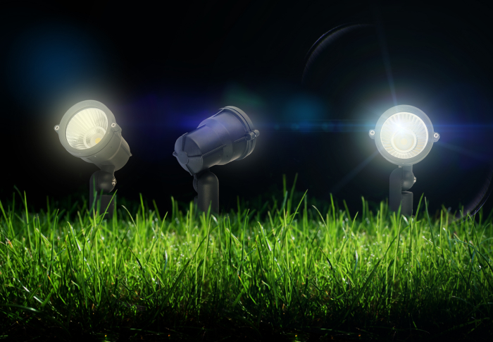 RENDL R10527 GARY LED vonkajšie svietidlo, na bodci IP65 sivá