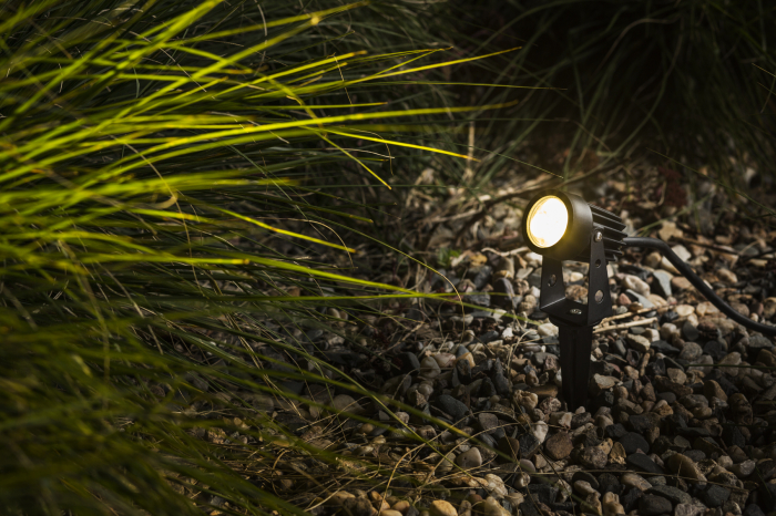 RENDL R10530 GUN LED vonkajšie svietidlo, na bodci IP65 čierna
