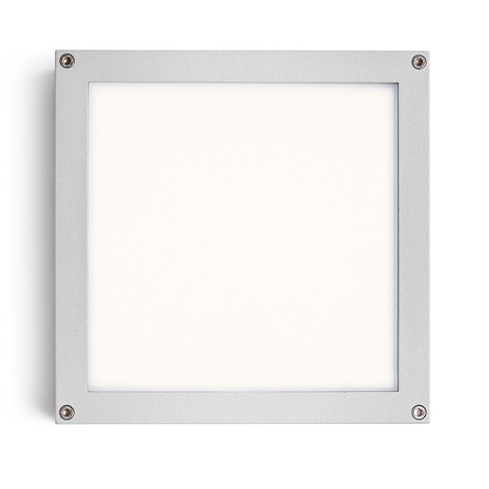 RENDL SCOTT stropná striebrosivá 230V LED 9.8W IP54 3000K