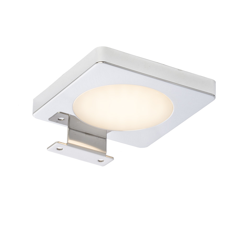 RENDL YOLO SQ nad zrkadlo chróm 12V= LED 4W IP44 3000K