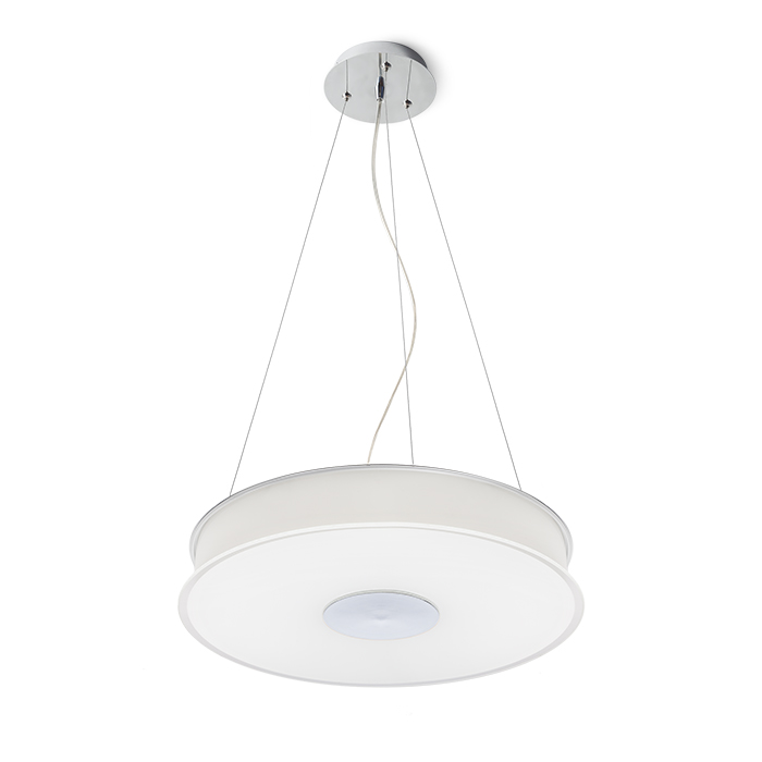 RENDL ASTERI závesná satinované sklo/chróm 230V 2GX13 40W
