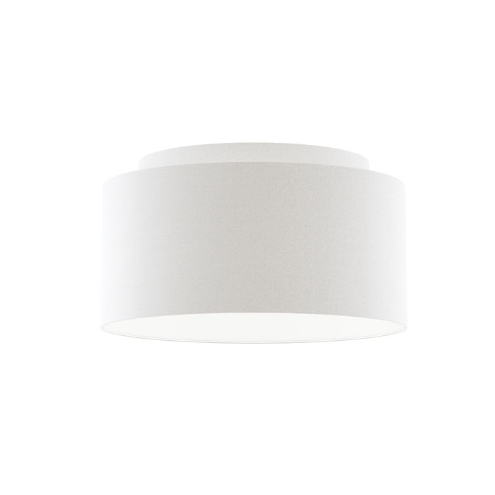 RENDL DOUBLE 55/30 tienidlo Polycotton biela/biele PVC max. 23W