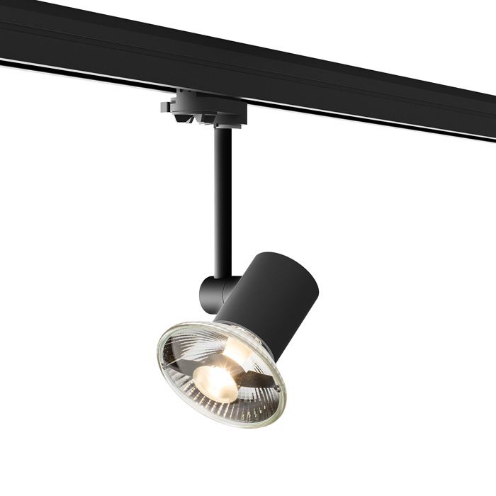 RENDL FAX na trojokruh. lištu čierna 230V LED GU10 12W