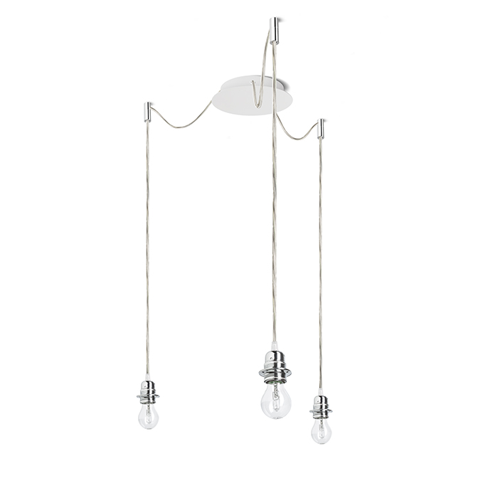 RENDL KOMBIX 3 závesná súprava BZ+TK+CHO 230V LED E27 3x15W