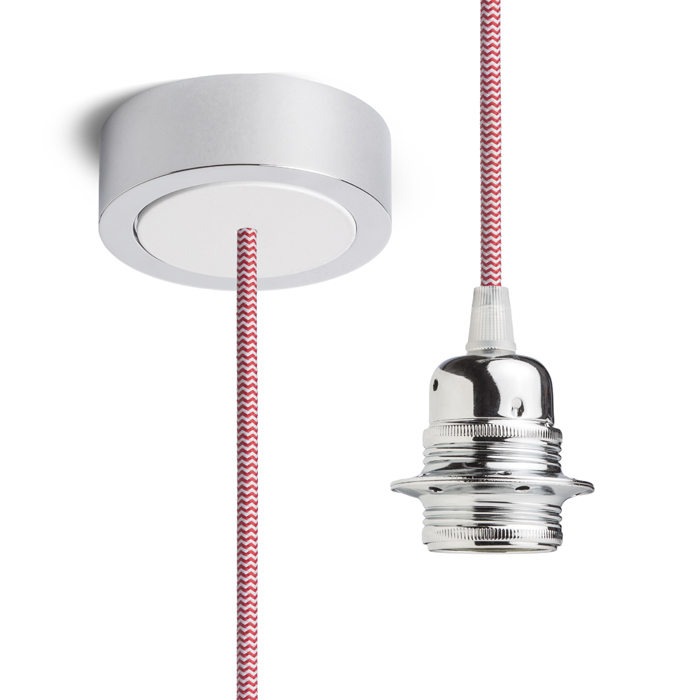RENDL HEX závesná súprava CHZ+ČE/BK+CHO+BK1 230V LED E27 15W