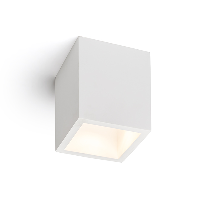 RENDL JACK SQ stropná sadrová 230V LED GU10 15W