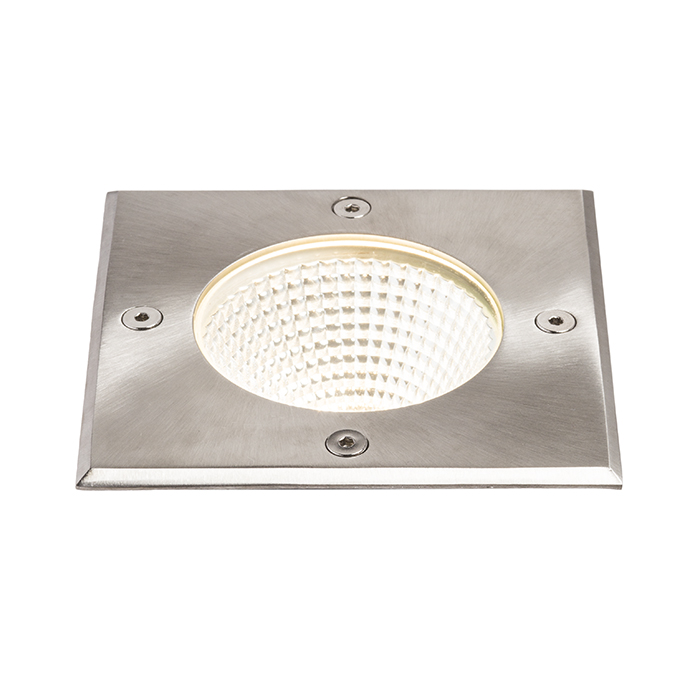 RENDL RIZZ SQ 125 nerez 230V LED 7W 41° IP67 3000K