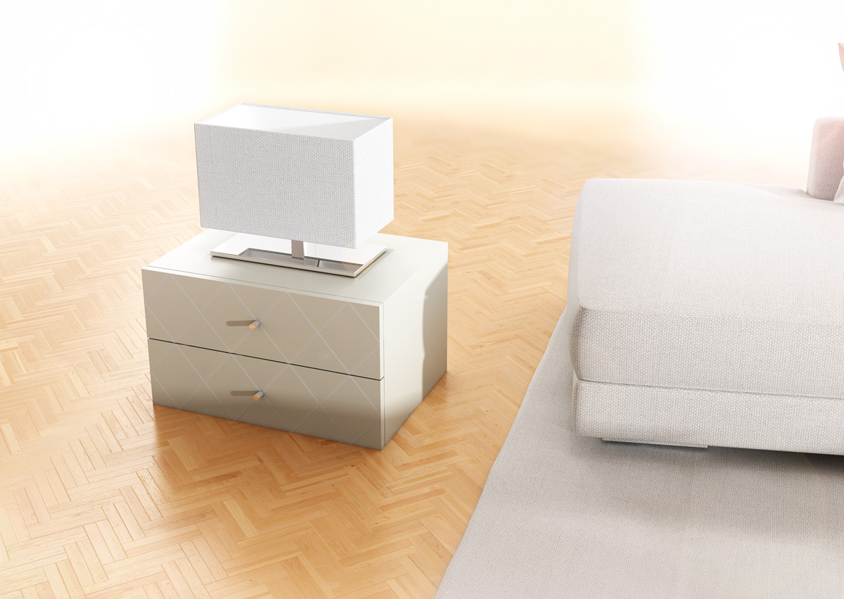 RENDL PLAZA S stolná biela chróm 230V LED E27 15W