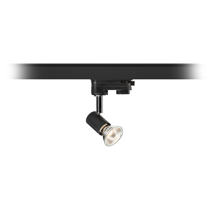 RENDL TRICA na trojokruh. lištu čierna 230V LED GU10 12W