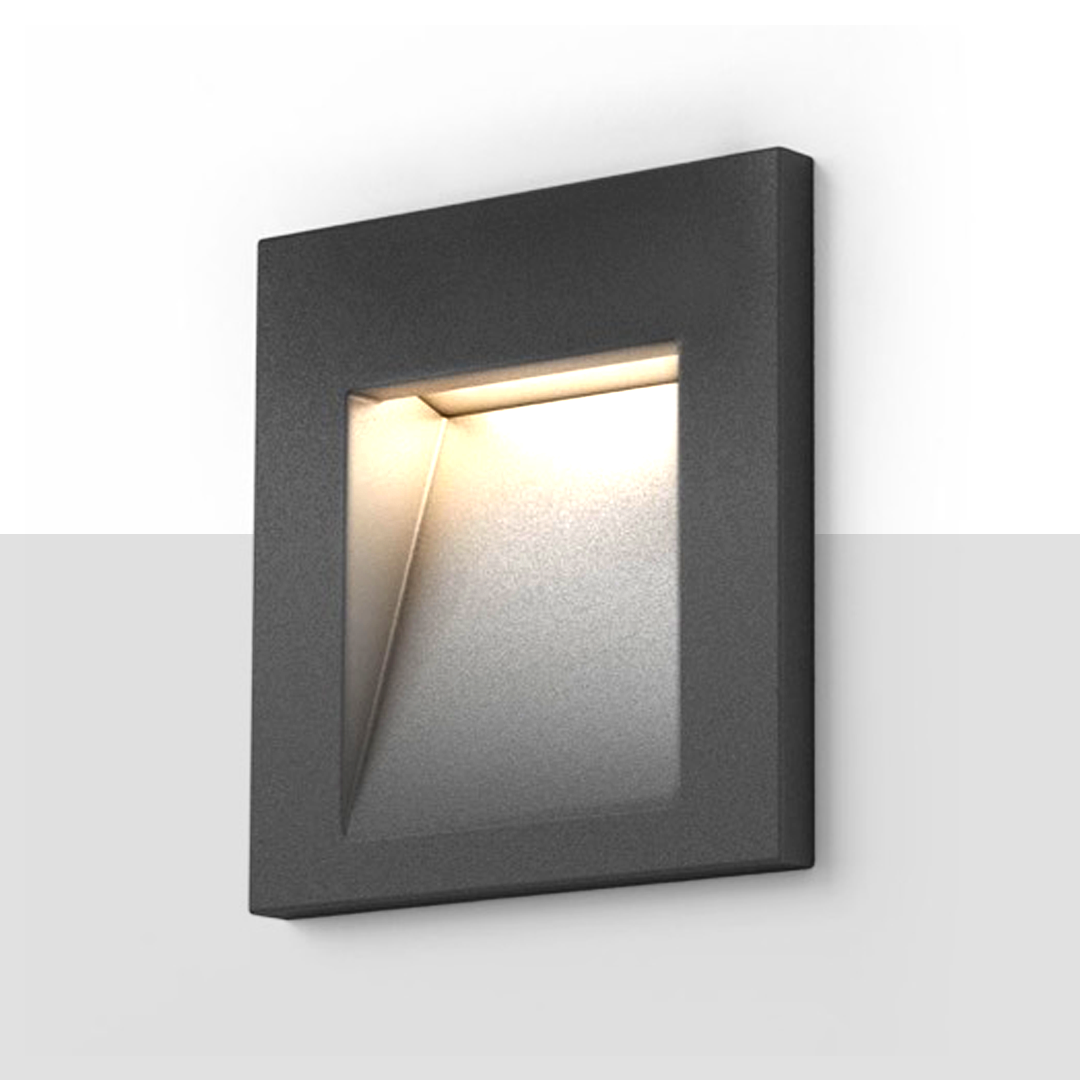 RENDL TESS SQ zápustná bílá 230V LED 3W IP54 3000K