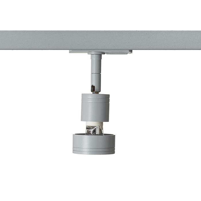 RENDL PURINA na jednookr. lištu striebrosivá 230V LED GU10 8W