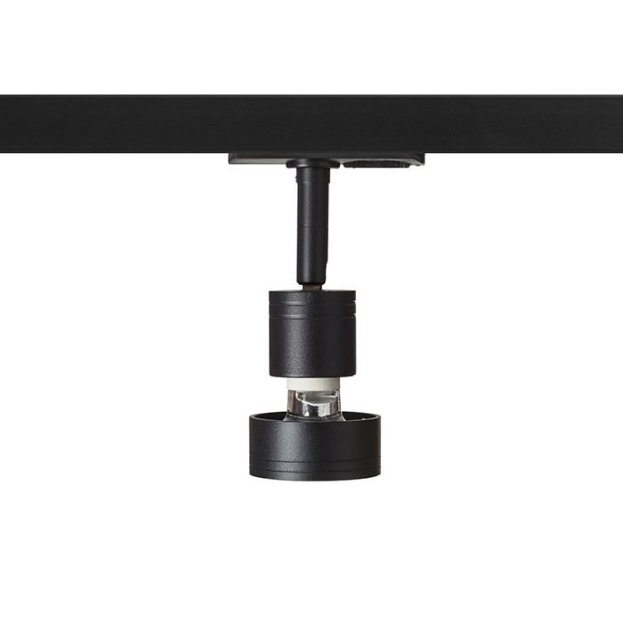 RENDL PURINA na jednookr. lištu čierna 230V LED GU10 8W