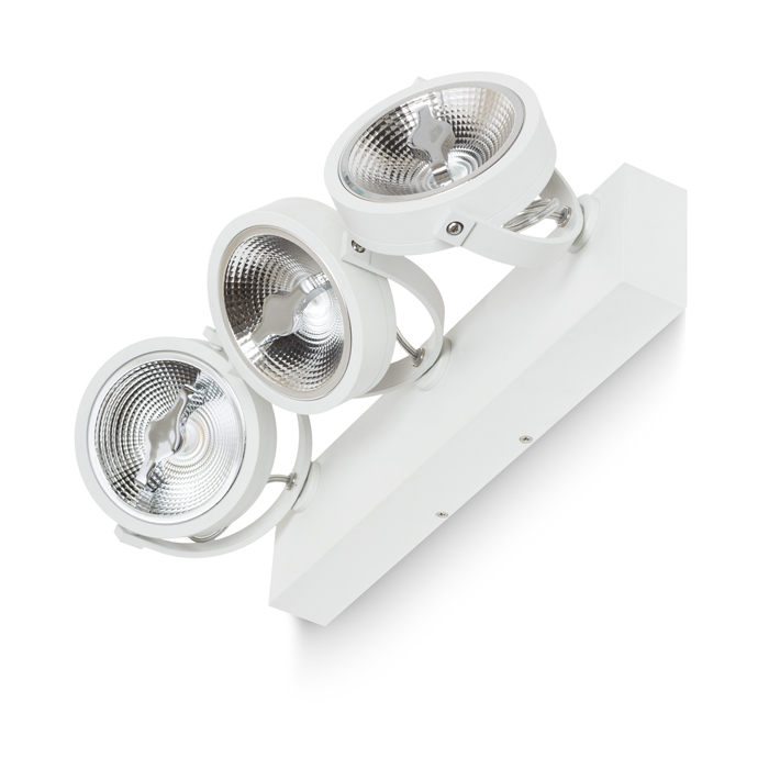 RENDL KELLY LED III nástenná biela 230V LED 3x12W 24° 3000K