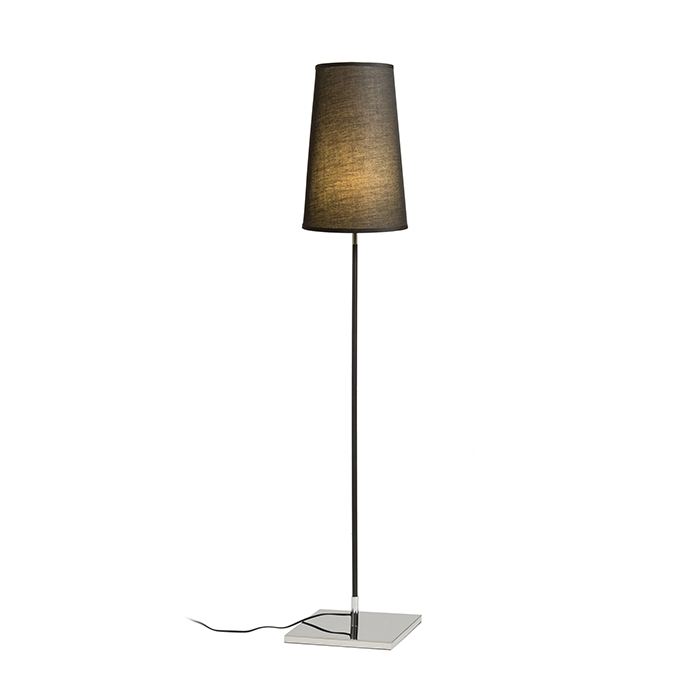 RENDL LULU stojanová čierna chróm 230V LED E27 8W