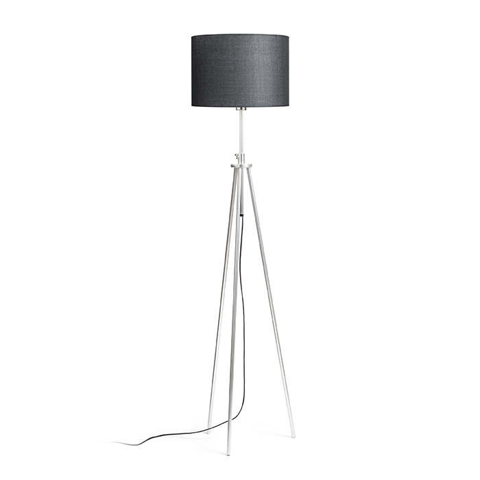 RENDL R12489 GARDETTE stojanová lampa, dekoratívne čierna hliník