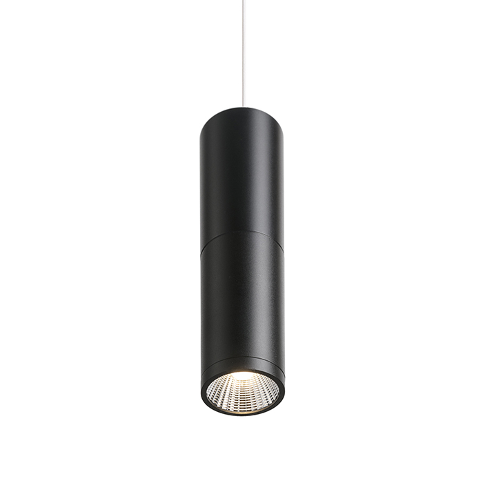 RENDL BOGARD nadstavec na závesnú lampu matná čierna
