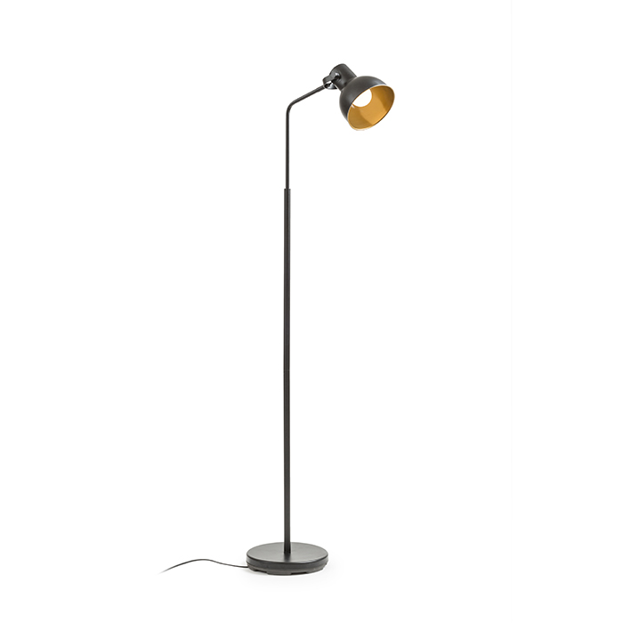 RENDL R12514 ROSITA stojanová lampa, na čítanie čierna/zlatá