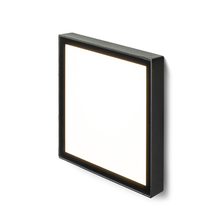 RENDL R12531 DEJAVU LED vonkajšie svietidlo, zápustné do steny IP65 čierna