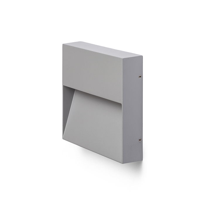 RENDL AQILA SQ nástenná sivá 230V LED 6W IP54 3000K